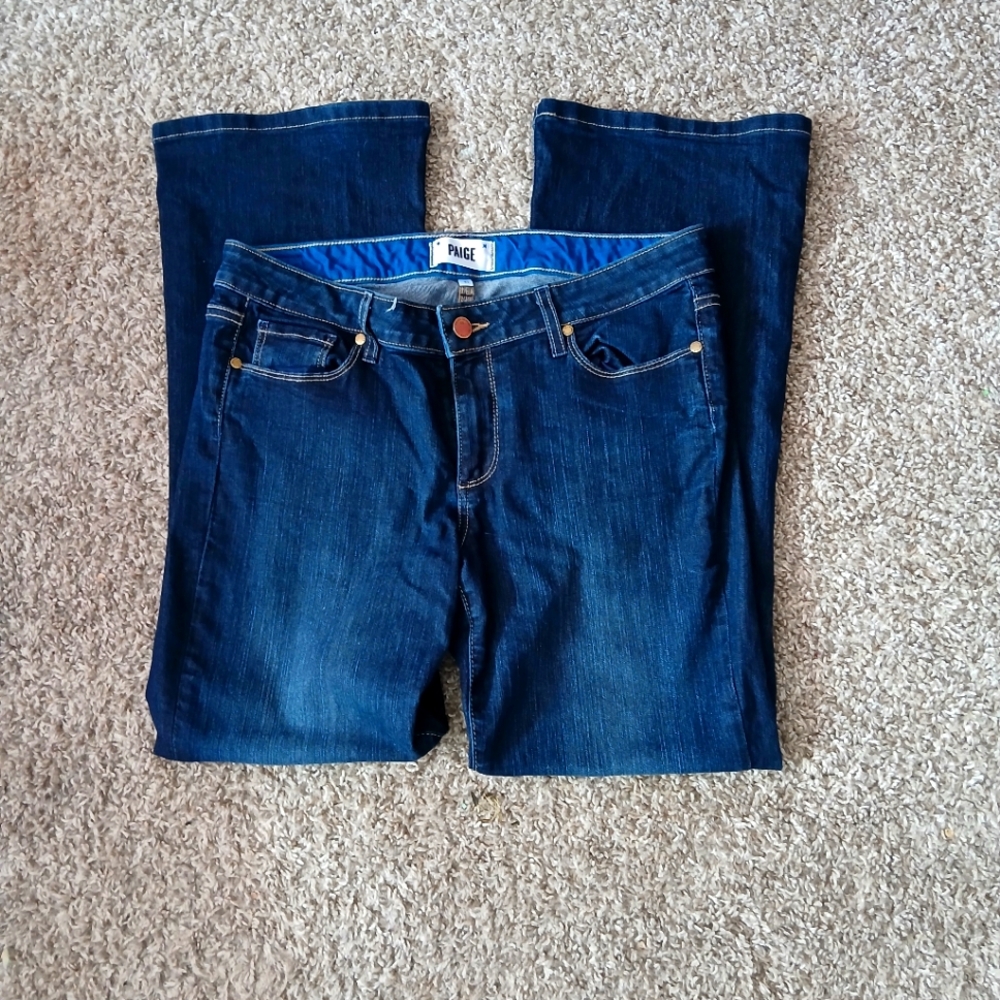 PAIGE Blue Boot Cut Jeans Classic Style